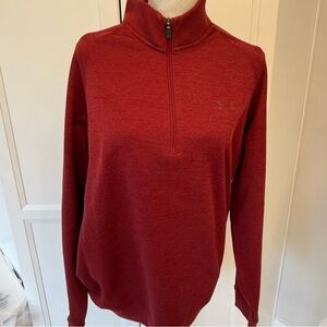 Under Armour Cold Gear Red Quarter-Zip Pullover